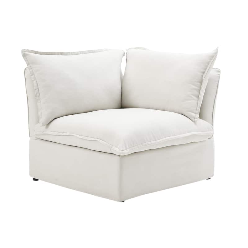 5-Seat Modern V Shape Sectional Couch for Living Room