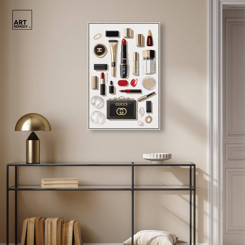 Luxury Makeup Collection II Canvas by Art Remedy
