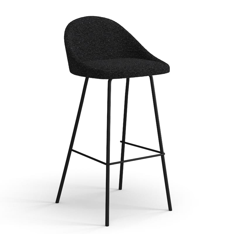 Marco Boucle Bar Height Stools Black Legs (Set of 2)