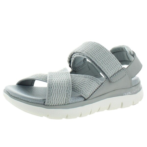 skechers metallic sandals