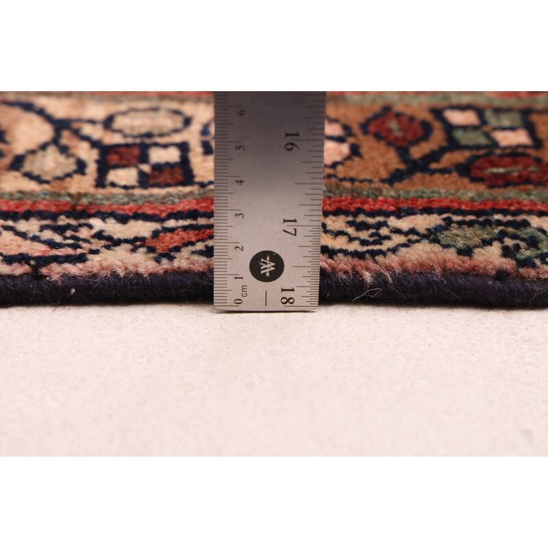 ECARPETGALLERY Hand-knotted Andelz Dark Navy Wool Rug - 3'8 x 9'3