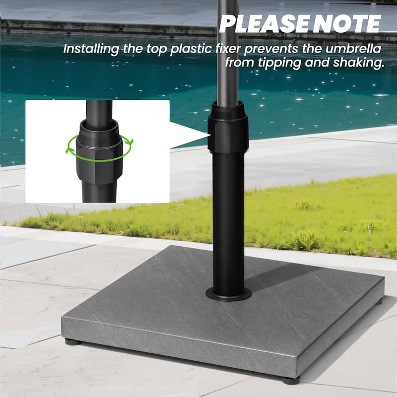 45LBS Outdoor Patio Square Concrete Market Umbrella Base Stand