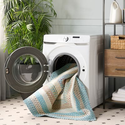 SAFAVIEH Handmade Braided Robena Machine Washable Country Rug
