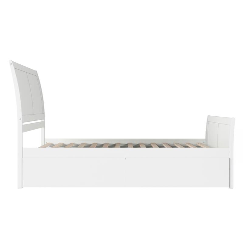 AFI Portland Platform Bed with Matching Footboard & Storage Drawers