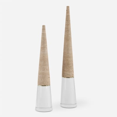 Uttermost Stoney Point, Sculptures, Set of 2 - 19.75'' H X 3'' W X 3'' D