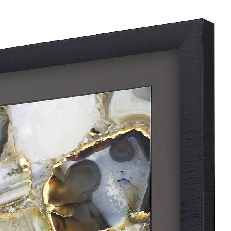 Agate S/2 Framed Art Exclusive Giclee from the Li from the Libby Langdon Collection - Under Glass - Grey