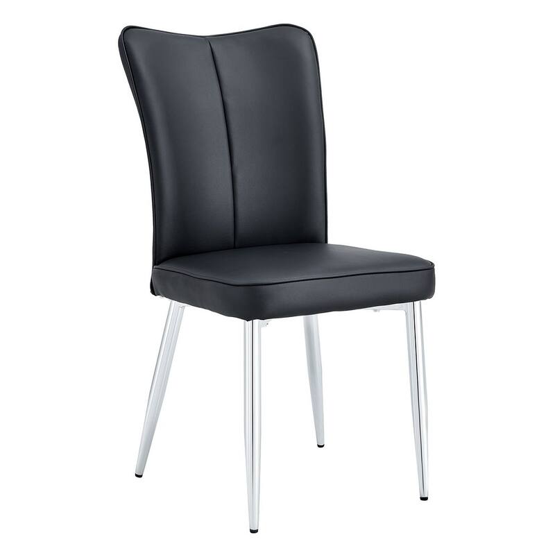 Modern PU Leather Minimalist Dining Chairs Set of 4