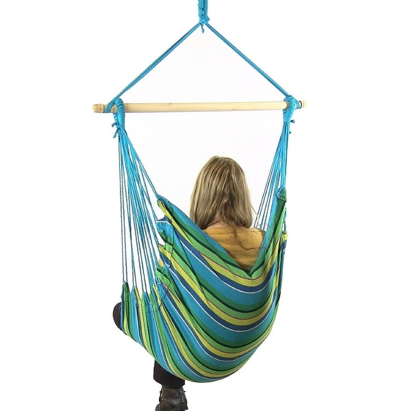Sunset Set of 2 Sunnydaze Hanging Hammock Swing for Indoor//Outdoor