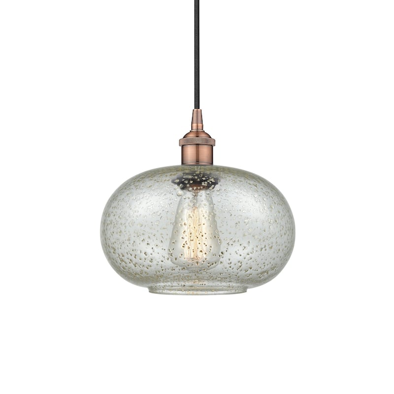 Innovations Lighting 616-1P-11-10 Gorham Pendant Gorham 10" Wide Mini - Antique Copper / Mica