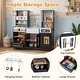 preview thumbnail 19 of 18, Gymax Wooden Kitchen Playset w/Realistic Lights & Sounds Stoves Sink