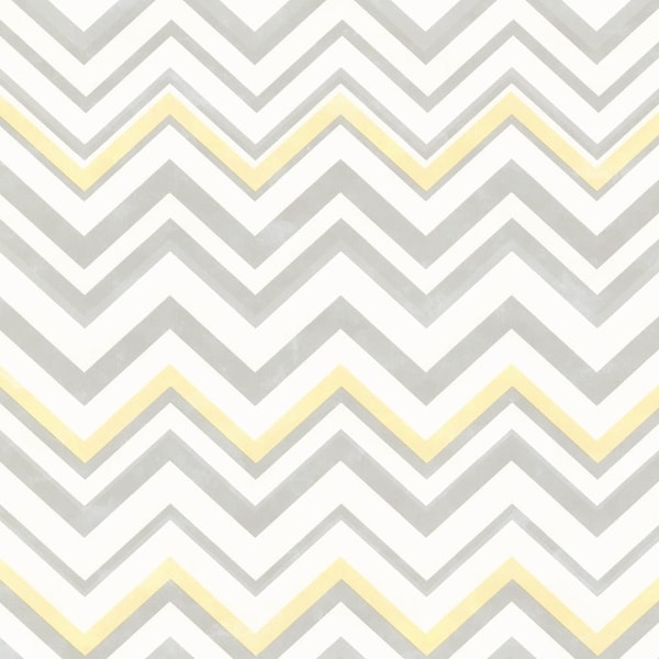 Brewster HAS47294 Susie Grey Chevron Wallpaper - Grey Chevron - N/A