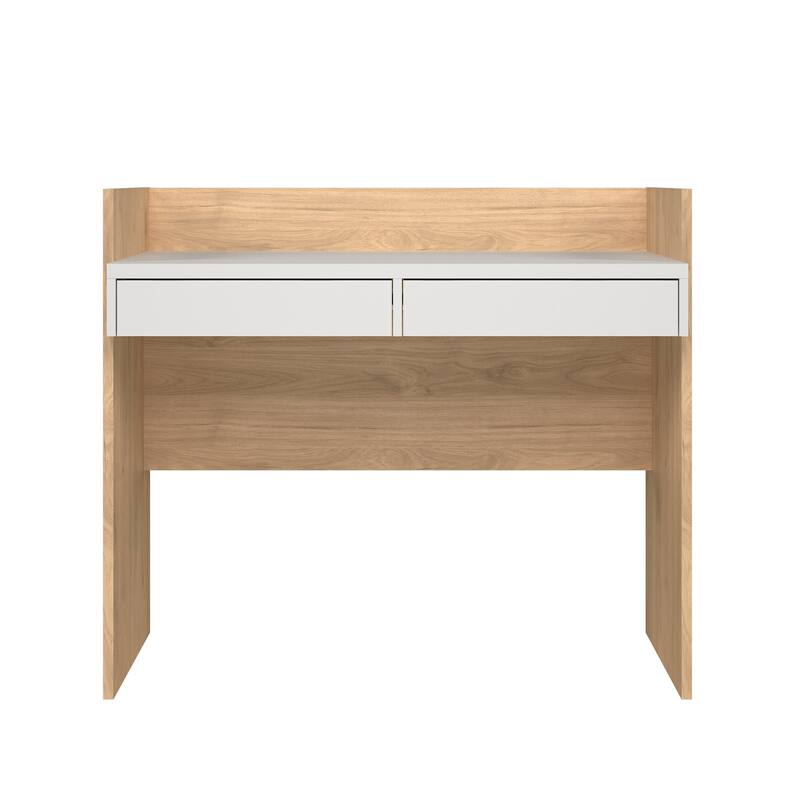 Porch & Den Wren Home Office Writing Desk with 2 Storage Drawers