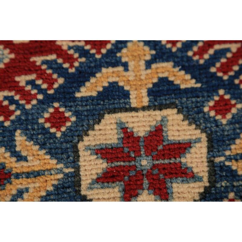 Red Kazak Foyer Rug Hand-Knotted Wool Carpet - 2'9" x 4'0"