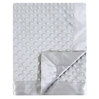 Hudson Baby Infant Plush Mink Blanket, Gray, One Size - Gray - One Size