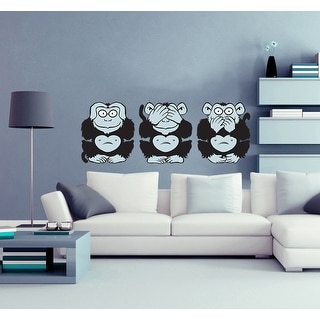 Three Wise Monkeys Decal, Three Wise Monkeys Sticker, Three Wise ...