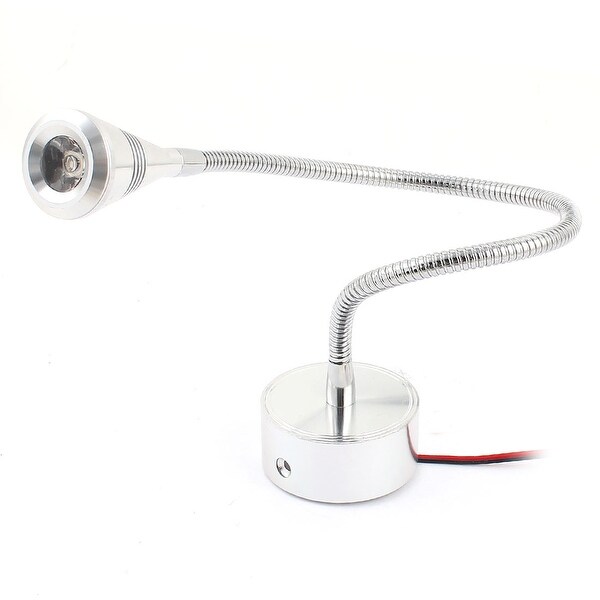 DC 2-3.8V 600mA 3W 1 LED Warm White Light Flexible Neck Spotlight Desk Lamp