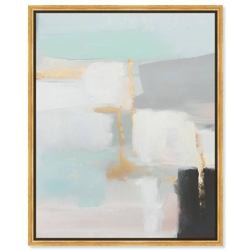 Pale Radiance II Canvas by Art Remedy - 36" x 45" - Gold