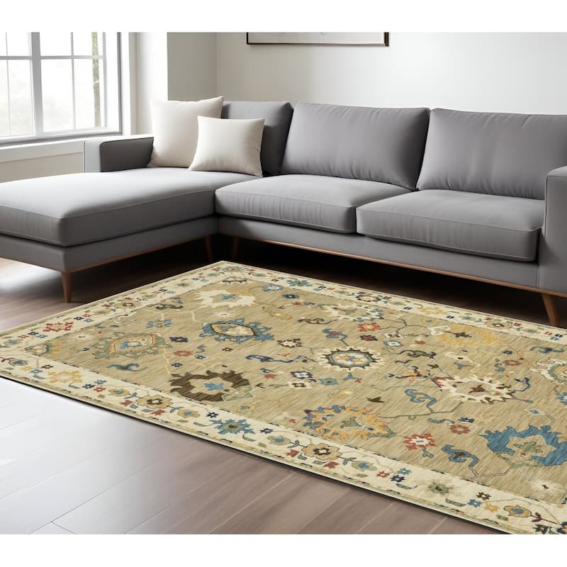 HomeRootsOriental Traditional Runner Area Rug - 133.86' X '94.49' X '0.32