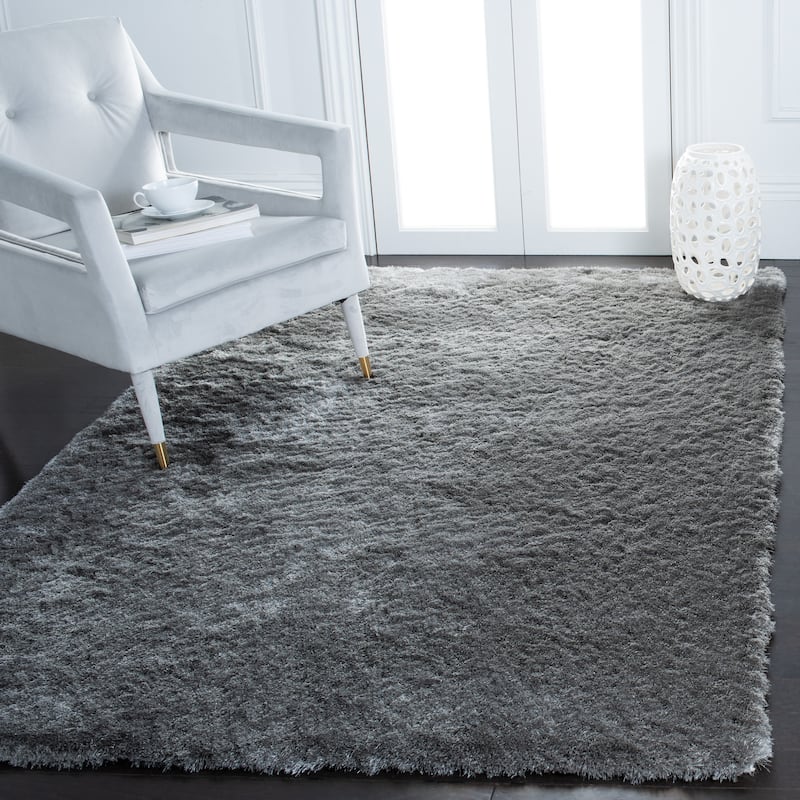 SAFAVIEH Handmade Shag Brooklyn Shag 2-inch Thick Rug - 8' x 10' - Grey