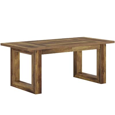 Large Rectangular Wooden Kitchen Dining Dinner Table for 4-6 People