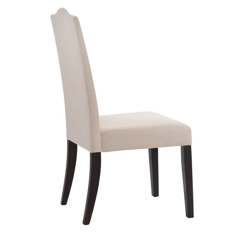 Upholstered Armless Dining Chair - 41.5" - Beige and Brown