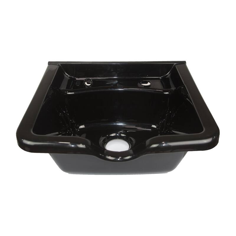 Shampoo Cabinet with Faucet Hair Salon Sink, Black Brown - 21" x 12"