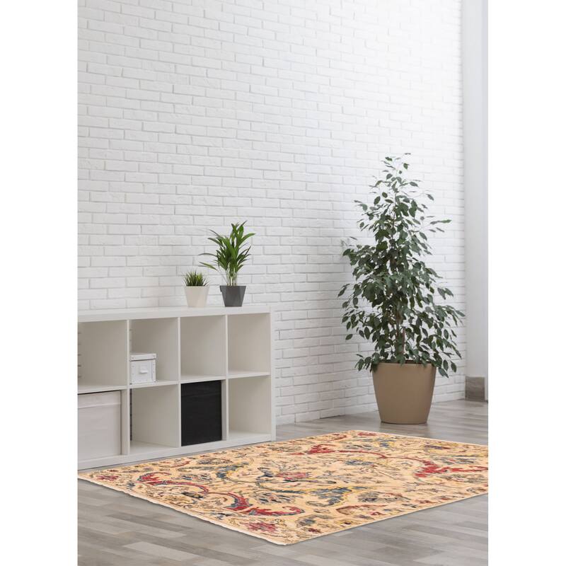 ECARPETGALLERY Hand-knotted Heritage Beige Wool Rug - 3'0 x 5'0