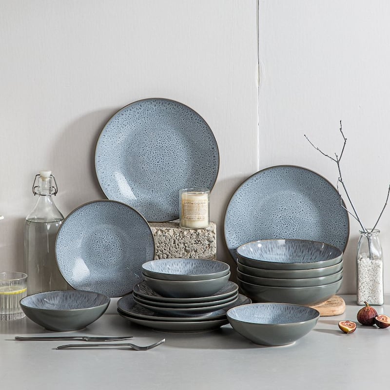 vancasso Karst 16-Piece Stoneware Dinnerware Set, Service for 4