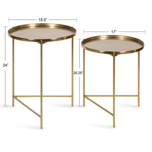 dimension image slide 0 of 13, Kate and Laurel Ulani Nesting Tables (Set of 2)