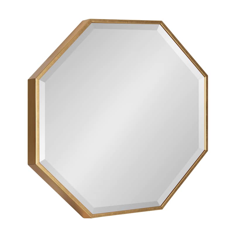 Rhodes Modern Octagonal Wall Mirror - 18x18 - Gold