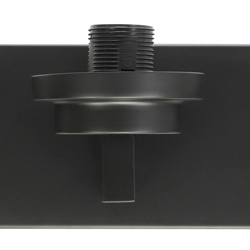 6-Light Bathroom Lighting, Modern Black Vanity Light Fixture Over Mirror, Industrial Fixture with Clear Grid Glass