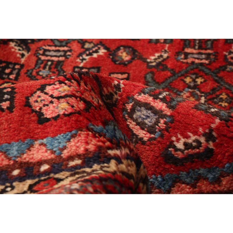 ECARPETGALLERY Hand-knotted Andelz Red Wool Rug - 3'11 x 10'1