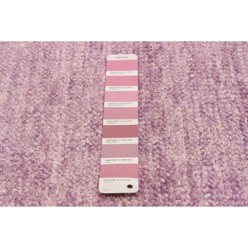 ECARPETGALLERY Hand-knotted Loreto Violet Silk Rug - 9'9 x 14'9