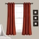 preview thumbnail 56 of 95, Porch & Den Lapeyrous Velvet Solid Room Darkening Window Curtain Panel Set 38"W x 63"L - Rust