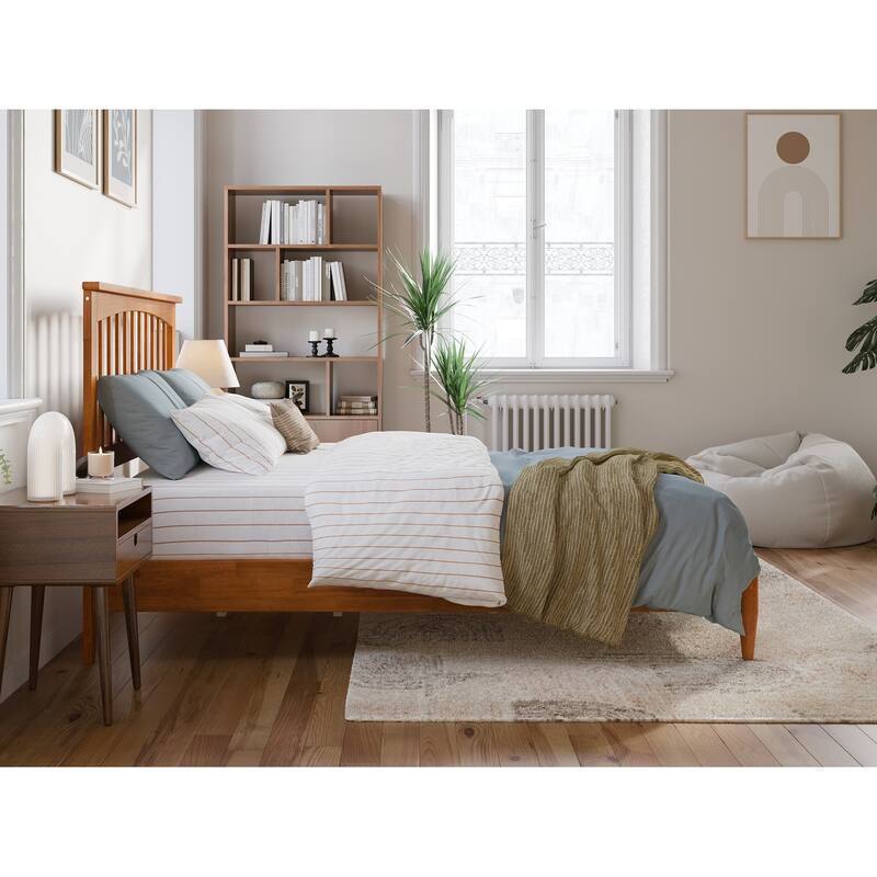 Becket Solid Wood Low Profile Platform Bed