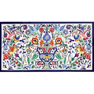 24in x 12in Kitchen Backsplash Unique Mosaic 8 Ceramic Tiles ...
