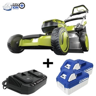 48-Volt iON+ Cordless Self-Propelled Lawn Mower Kit W/ 2 x 4.0-Ah Batteries + Dual Port Charger