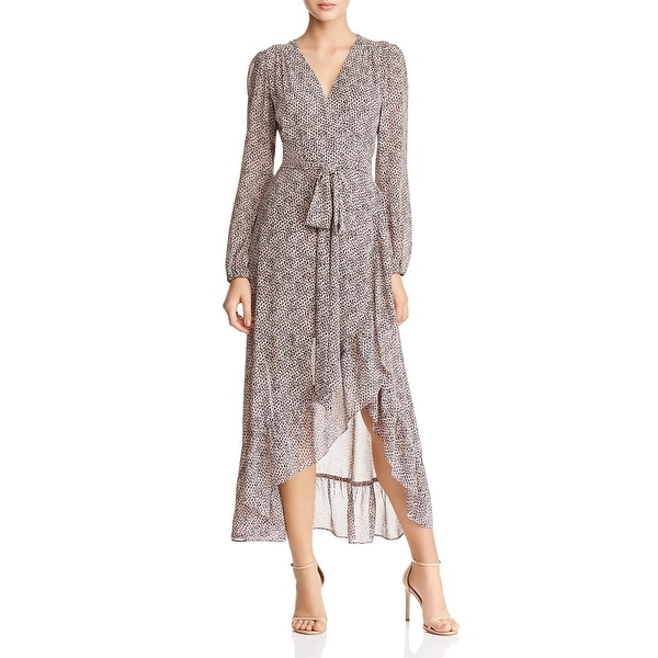 sheer wrap maxi dress