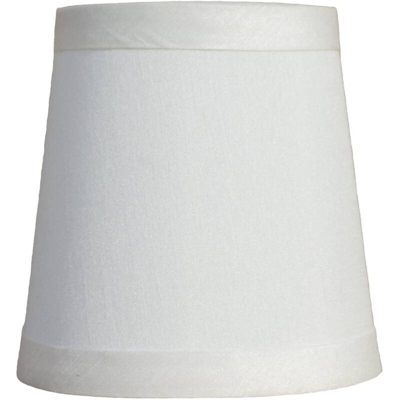Mini Faux Silk Chandelier Lamp Shade, Clip On, 4 inch Bottom Diameter, 4.75" Height
