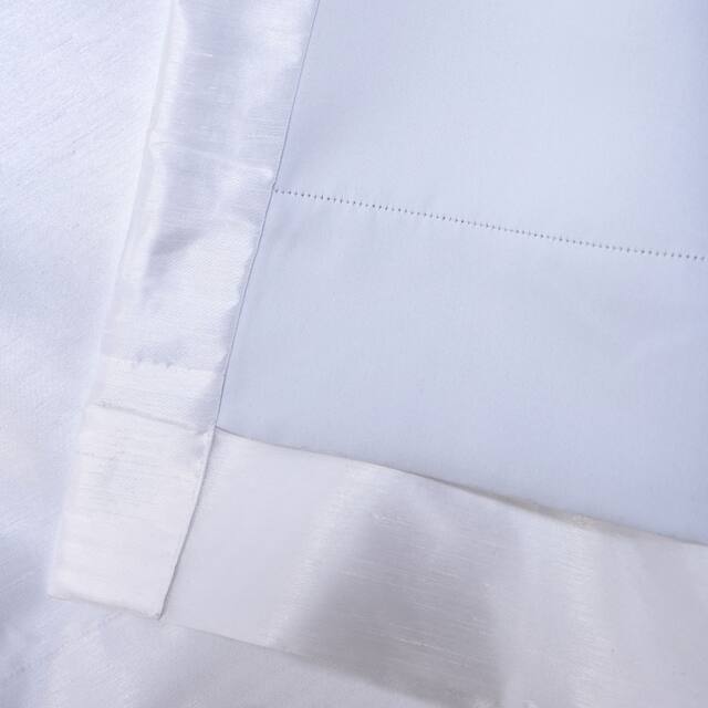 Exclusive Fabrics Solid Faux Dupioni Pleated Blackout Curtain Panel