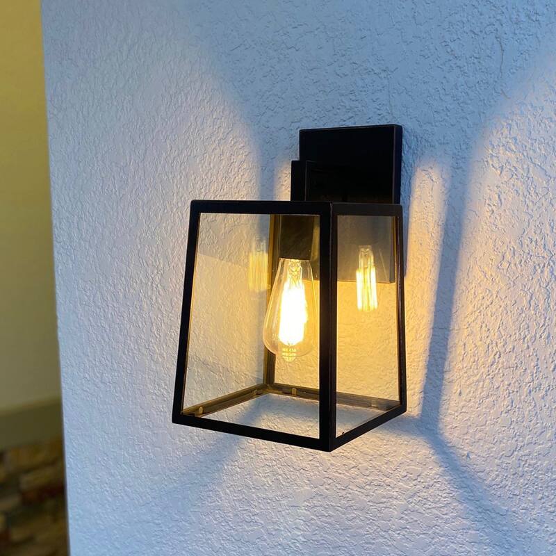 Trey 1 Light Outdoor Wall Mounted Lighting - 8W x 9L x 13H in.