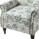 HULALA HOME Nailhead Trim Traditional Accent Armchair with Rolled Arms