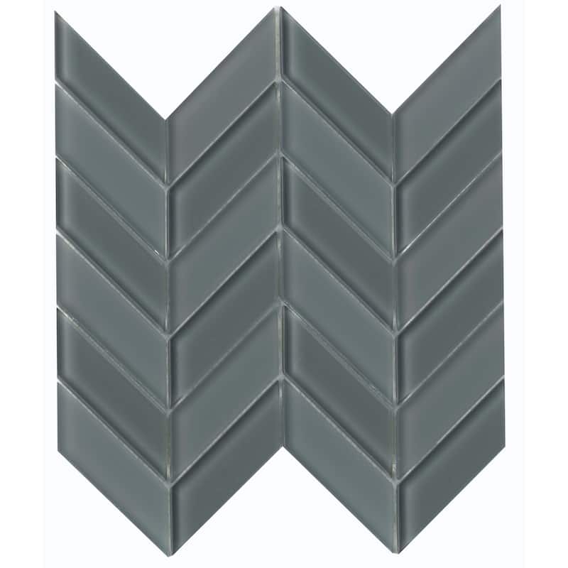 Emser Tile Edge - 12" x 12" Parallelogram Chevron Mosaic Wall Tile -