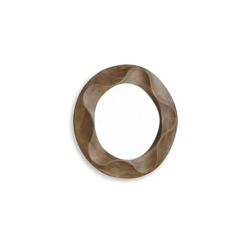 Signature Design by Ashley Aajon Brown Accent Mirror - 36" W x 3" D x 36" H