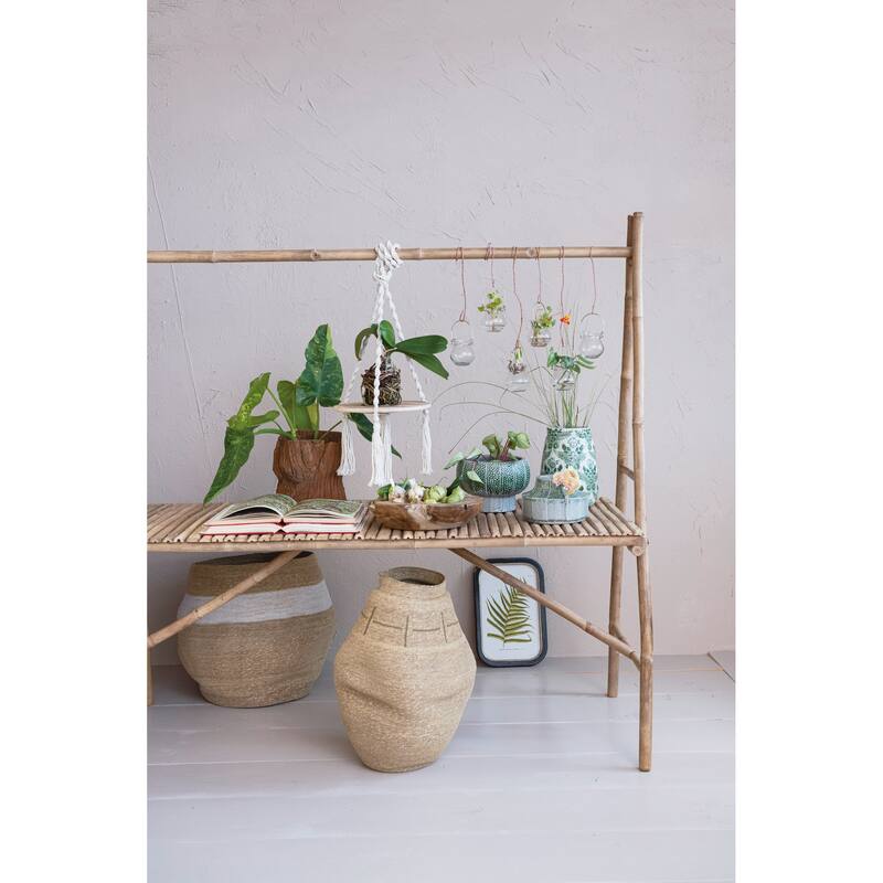 Handmade Bamboo Table with Rod - 70.1"L x 29.5"W x 70.1"H