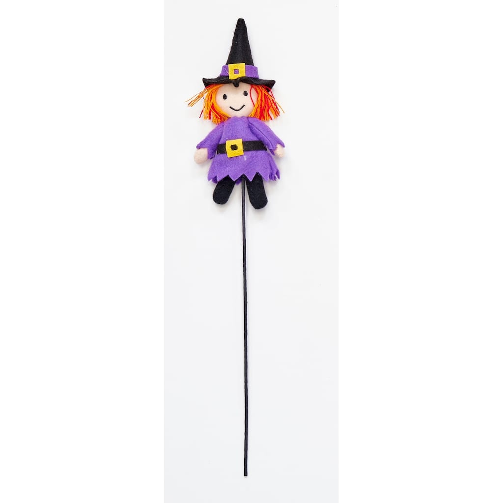 18" Halloween Witch Pick, Set of 6