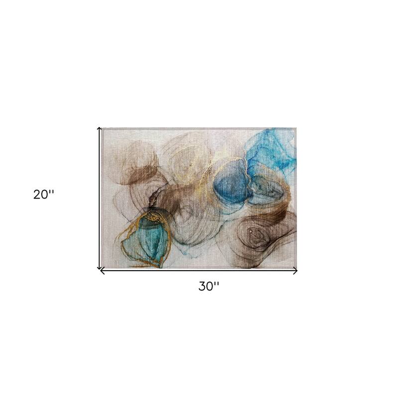 Elfi Artistic Abstract Weather Resistant Versatile Elegance Outdoor Rug