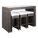 preview thumbnail 27 of 46, SAFAVIEH Horus 59-Inch Glass 7-Piece Outdoor Dining Set, Coastal