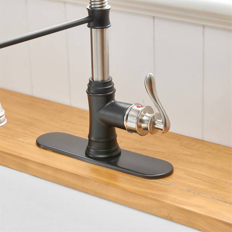 Single Handle Kitchen Sink Faucet With Pull Down Sprayer Commercial Kitchen Faucet One Hole Spring High Arc Gooseneck Bar Faucet