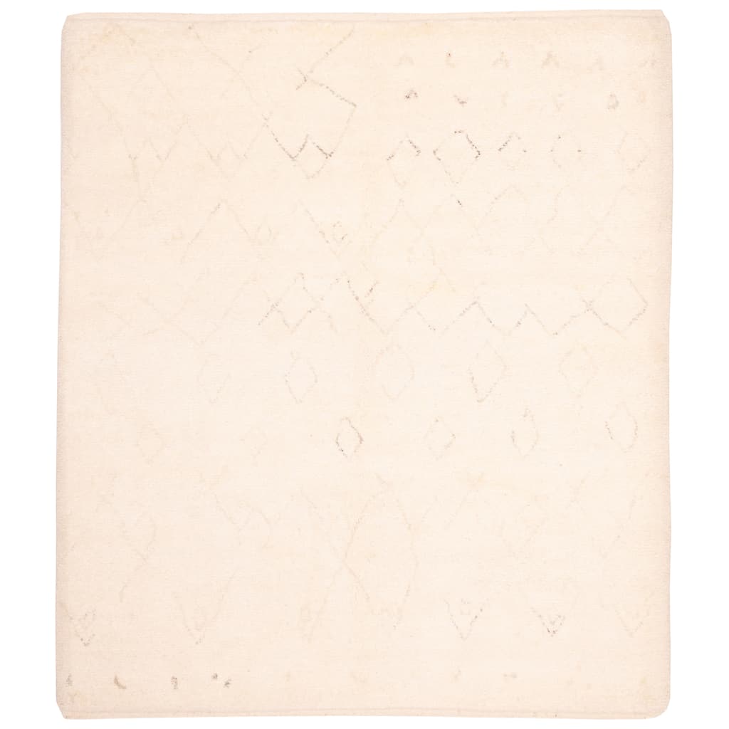 ECARPETGALLERY Hand-knotted Looma Cream Wool Rug - 8'3 x 10'0